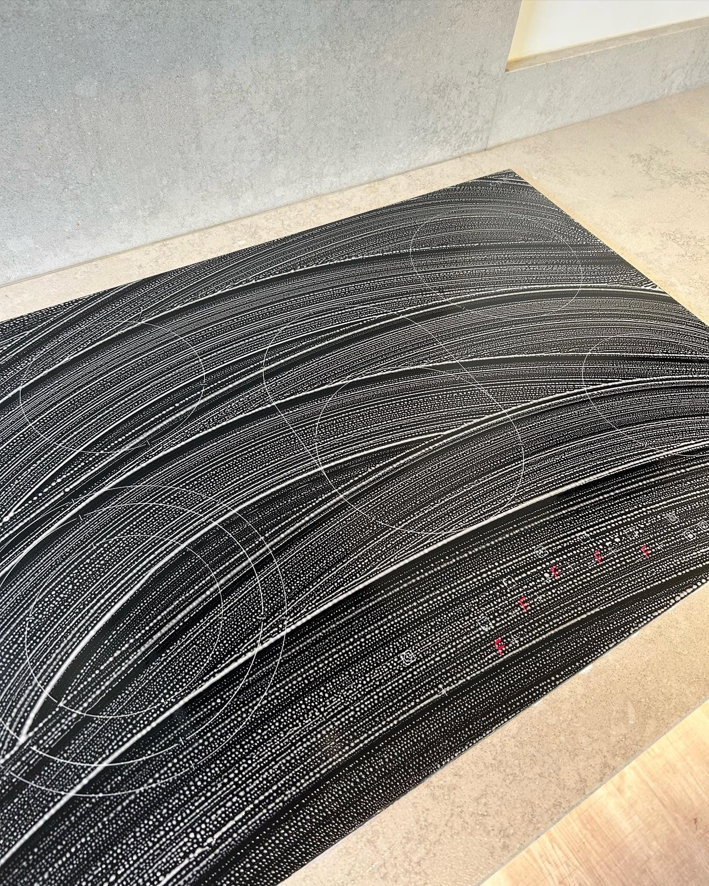 Polished induction hob